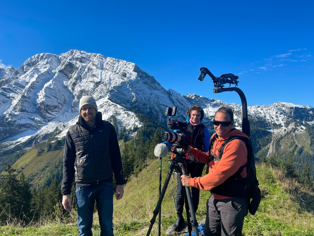 Dreharbeiten für ServusTV Bergwelten, Der Hohe Göll